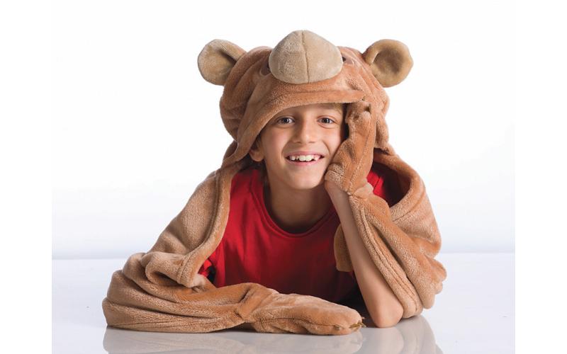 Kanguru Wearable Bear Kid\'s Blanket, 100x130cm