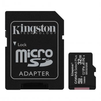 Kingston 32GB micSDXC Canvas Select Plus 100R A1 C10  ADP