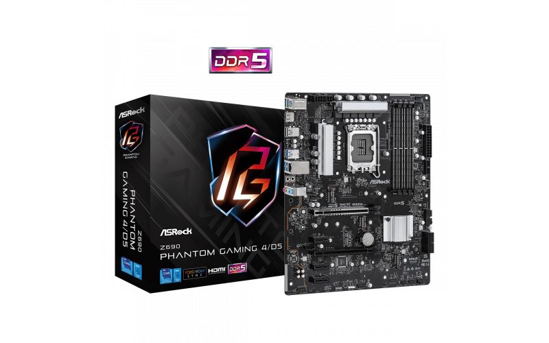 Asrock Z690-PHANTOM GAMING 4 DDR-5 Motherboard                        
                                                        ASRock