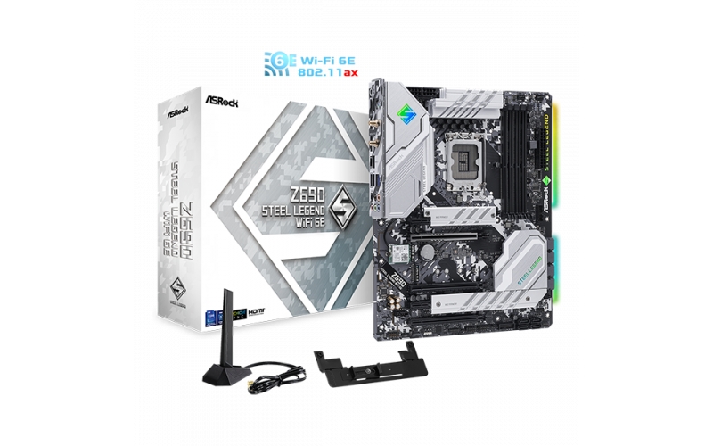 Asrock Z690-Steel Legend WI-FI 6E Motherboard                        
                                                        ASRock