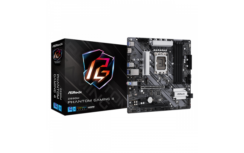 Asrock Z690M-PHANTOM GAMING 4 Motherboard                        
                                                        ASRock