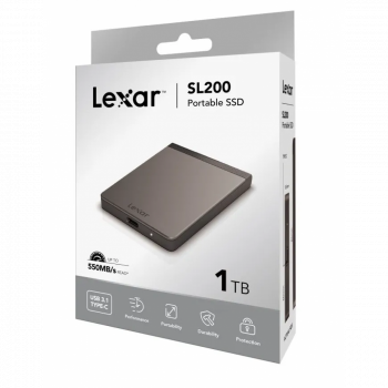LEXAR SL200 1TB PORTABLE SSD TYPE-C/USB3.1                        
                                                        LEXAR