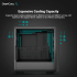 DeepCool CG560 Airflow Focused Mesh Tempered Glass w/ 4 Fans Pre-Installed – Black