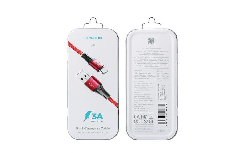 Joyroom N6 USB Type C Cable Quick Charge USB-C Fast Charging Mobile Phone Data Cable