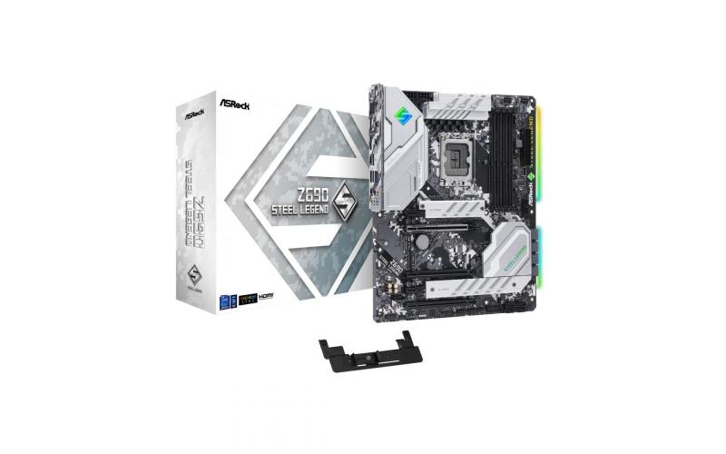ASRock Steel Legend Intel Z690 Intel 12th Gen ATX Motherboard PCIe 5.0 DDR4 3x M.2 USB Type-C