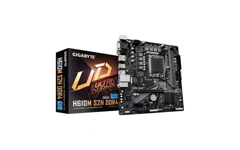 GIGABYTE H610M S2H DDR4 Intel 12th Gen Motherboard Single M.2 PCIe 4.0