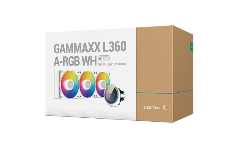 DEEPCOOL GAMMAXX L360 A-RGB AIO Liquid Cooler Anti-Leak Technology – White