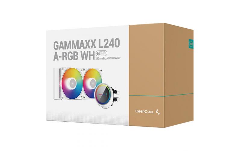 DEEPCOOL GAMMAXX L240 A-RGB AIO Liquid Cooler Anti-Leak Technology – White