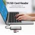 Vention Multi-function Type-C to HDMI/USB3.0*3/TF/SD/RJ45/3.5mm/PD Docking Station 0.15m Gray Metal Type Premium Quality