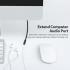 Vention Cotton Braided 3.5mm Audio Extension Cable 1M Black Metal Type Premium Quality