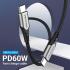 Vention USB 2.0 C Male to C Male Cable 2M Gray Aluminum Alloy Type Premium Quality