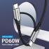 Vention USB 2.0 C Male to C Male Cable 0.5M Gray Aluminum Alloy Type Premium Quality