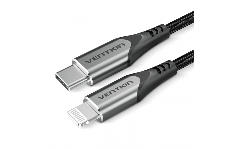 Vention USB 2.0 C to Lightning Cable 1.5M Gray Aluminum Alloy Type Premium Quality