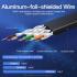 Vention Flat Cat.7 Patch Cable 3M Black Premium Quality