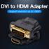 Vention DVI(24+1) Male to HDMI Female Adapter Black Premium Quality