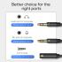 Joyroom 2 in 1 Y-splitter Headphone Adapter 3.5mm.