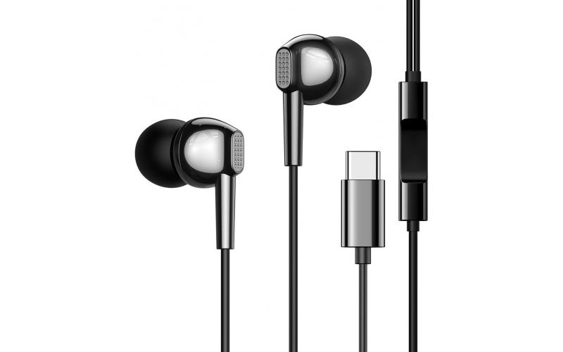 Joyroom JR-EC02 Ben Series USB-C Wired Earphones Black