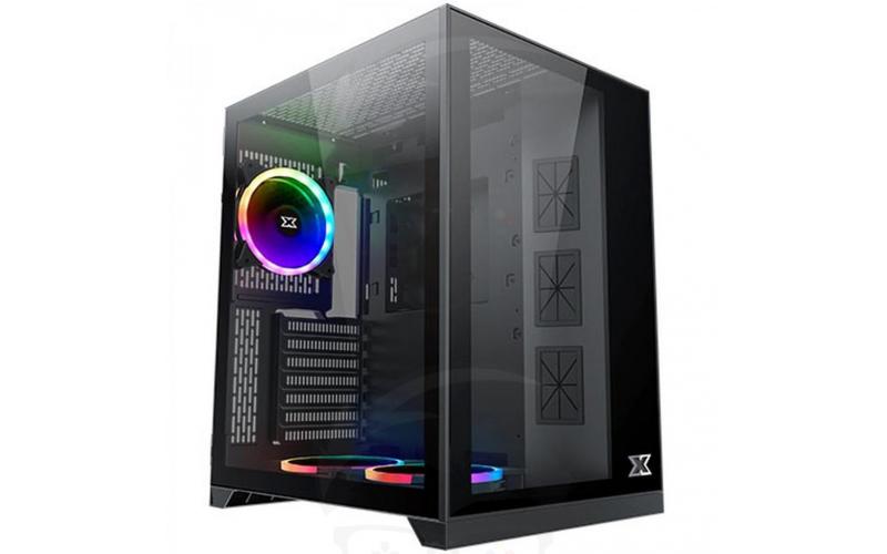 Xigmatek Aquarius S RGB Front & Left Tempered Glass - GAMING CASE 3 FAN BLACK