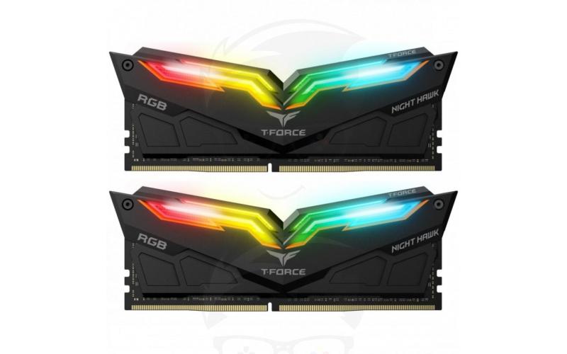 TEAMGROUP T-Force NIGHT HAWK RGB 32GB 2x16 3600MHZ DDR4 GAMING MEMORY