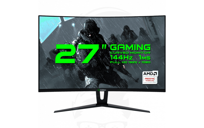 GAMEMAX GMX27C144 Black GAMING MONITOR 144HZ 27\