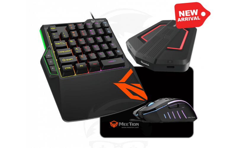 MeeTion CO015 Gaming Kit Console Keyboard + Mouse + Converter Bundle