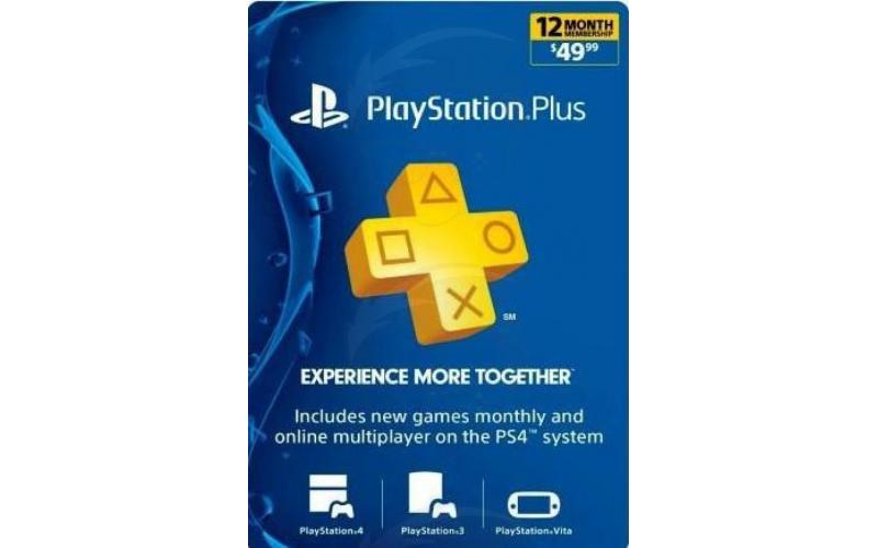 PlayStation Plus 12 Months Membership Card (USA)