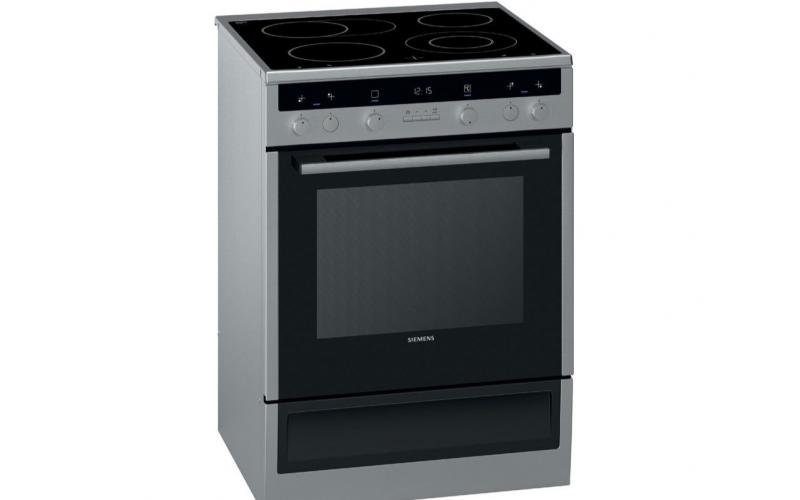 Elec Cooker-Elec Ceramic Hob 60cm 71Lit S.Steel