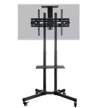 TV Wall Mount Bracket Stand With Media Shelf