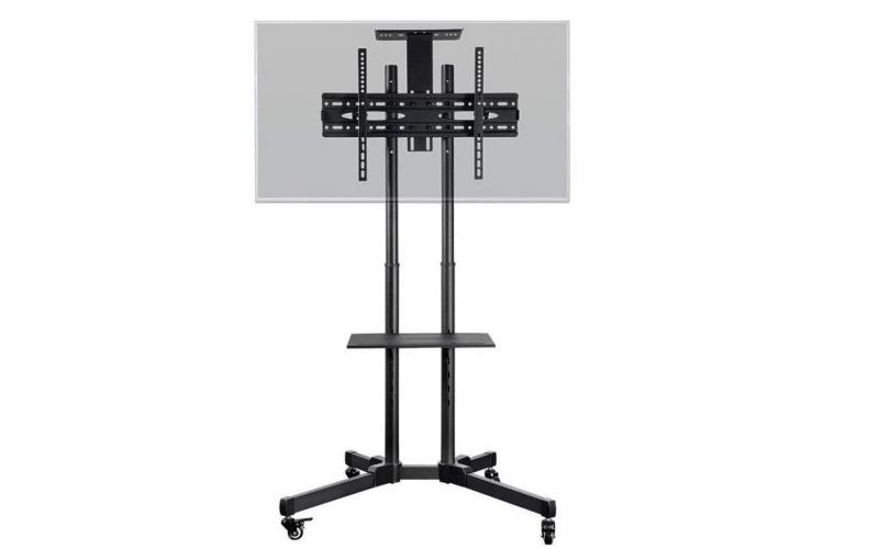 TV Wall Mount Bracket Stand With Media Shelf