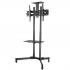 TV Wall Mount Bracket Stand With Media Shelf