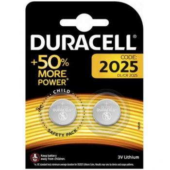 Duracell Lithium Coin Cr2025 Battery 3V Pack Of 2 Pieces
