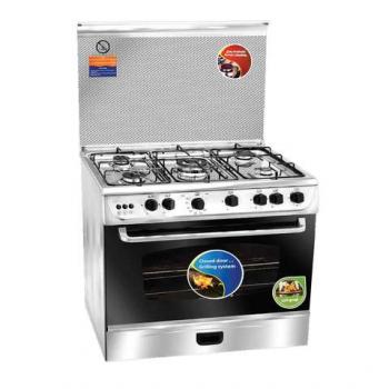 unionaire Gas Cooker C60953V 90X60 Cm Full Safety Stainless Steel