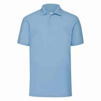 Fruit Of The Loom Men Polo T-shirt Large Size Sky Blue