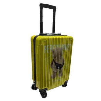 Luggage Hard Travel Bear 20 Inch Yellow