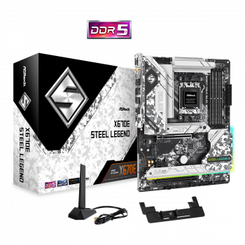 ASROCK AMD X670E-Steel Legend Motherboard AM5                         
                                                        ASRock