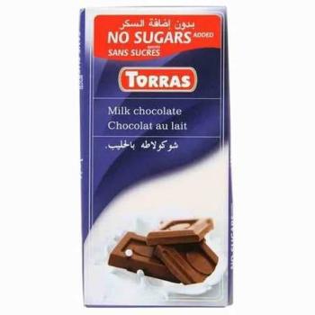 Torras Milk Chocolate Sugar Free 75 Gram