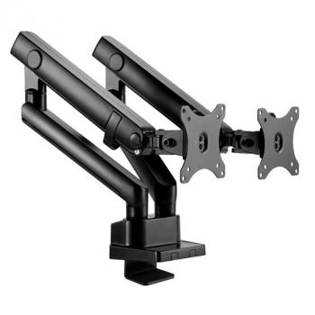 TWISTED MIND DUAL MONITORS ALUMINUM SLIM SPRING-ASSISTED MONITOR ARM