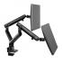 TWISTED MIND DUAL MONITORS ALUMINUM SLIM SPRING-ASSISTED MONITOR ARM
