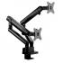 TWISTED MIND DUAL MONITORS ALUMINUM SLIM SPRING-ASSISTED MONITOR ARM