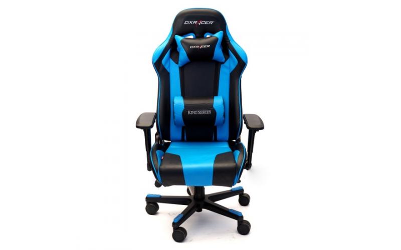 DXRACER KING SERIES MODULAR GAMING CHAIR EXTRA WIDE SEAT LARGE BACKRET - BLUE/BLACK