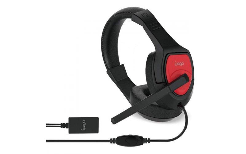 IPEGA GAMING HEADSET WITH AUDIO CONVERTER FOR N-SWITCH