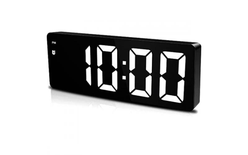 LED CLOCK GH0712L ( HIGH - TIME - ALARM - SNOOZE - CALENDAR - INDOOR TEMPERATURE - 12/24 HOUR )