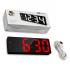 LED CLOCK GH0712L ( HIGH - TIME - ALARM - SNOOZE - CALENDAR - INDOOR TEMPERATURE - 12/24 HOUR )
