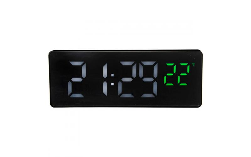 LED CLOCK GH0715L ( HIGH - TIME - ALARM - SNOOZE - CALENDAR - INDOOR TEMPERATURE - 12/24 HOUR )