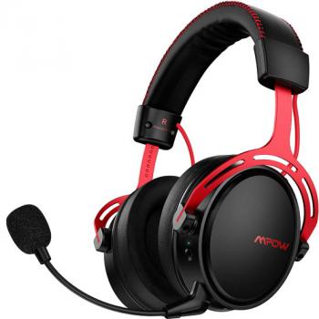 MPOW AIR 2.4G GAMING HEADSET WIRELESS CONNECTION RED