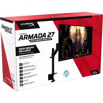 HyperX Armada 27 IPS QHD 2K HDR10 165Hz Refresh Rate 1ms Response Time NVIDIA G-SYNC Compatible w/ Desk Mount