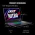 Acer Nitro 5 AN515-58-725A (2022) 12Gen Intel Core i7 14-Cores w/ RTX 3060 & 144Hz Display - Black
