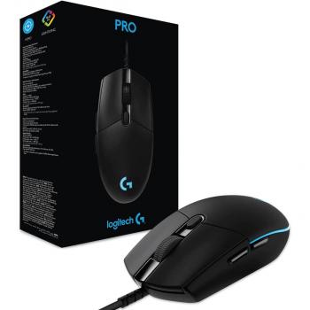 Logitech G PRO Wired Gaming Mouse HERO 25K Sensor 25,600 DPI RGB Ultra Lightweight 6 Programmable Buttons PC/Mac