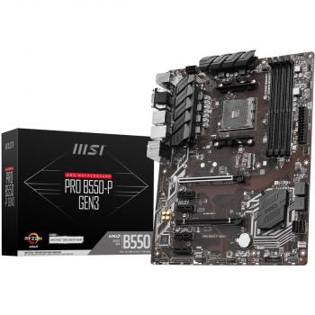 MSI PRO B550-P GEN3 AM4 AMD B550 ATX AMD BUSINESS ELEGANCE Motherboard