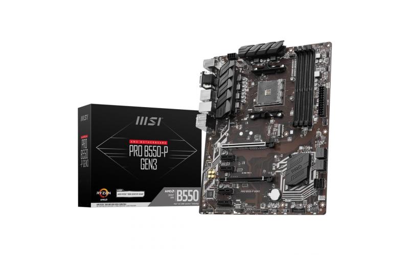 MSI PRO B550-P GEN3 AM4 AMD B550 ATX AMD BUSINESS ELEGANCE Motherboard